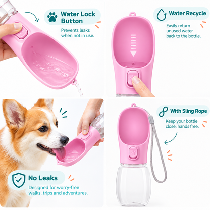 Snoutrique™ Portable Pet Water Bottle