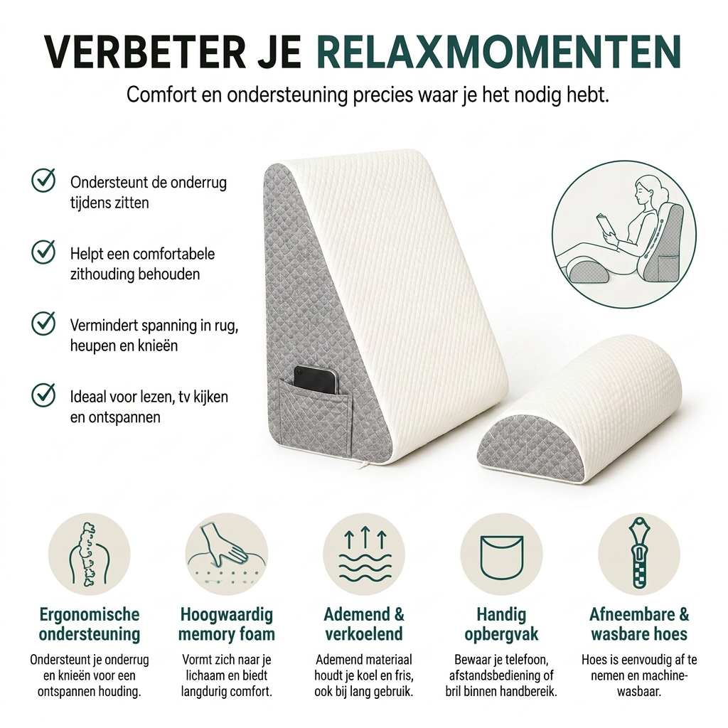 Fysora™ Ergonomisch Wigkussen Set